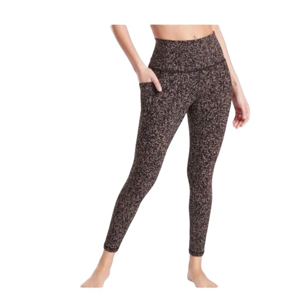 Athleta salutation stash pocket II gravel 7/8 tight,mineral brown Size XS - Picture 1 of 11